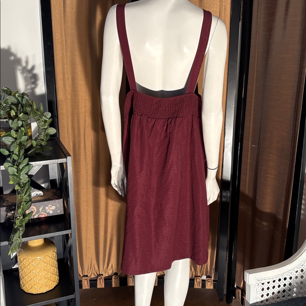 Polagram Burgundy Midi Dress - Picture 3 of 3